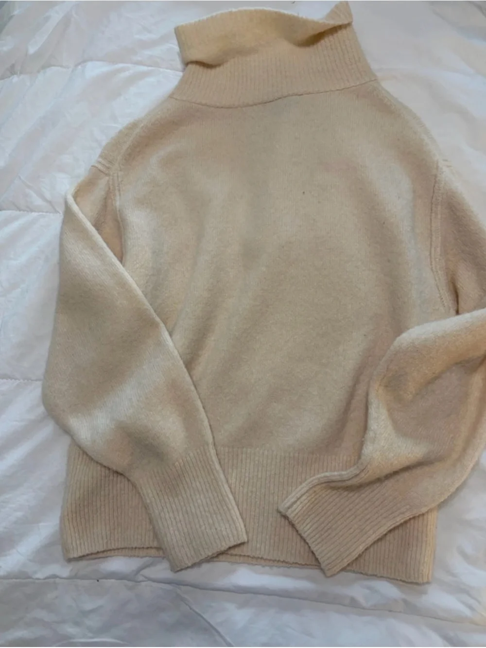 J.Crew Relaxed merino wool blend half-zip stretch sweater